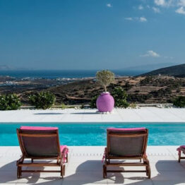 Paros Hilltop Perfection: Tennis, Views & Seclusion