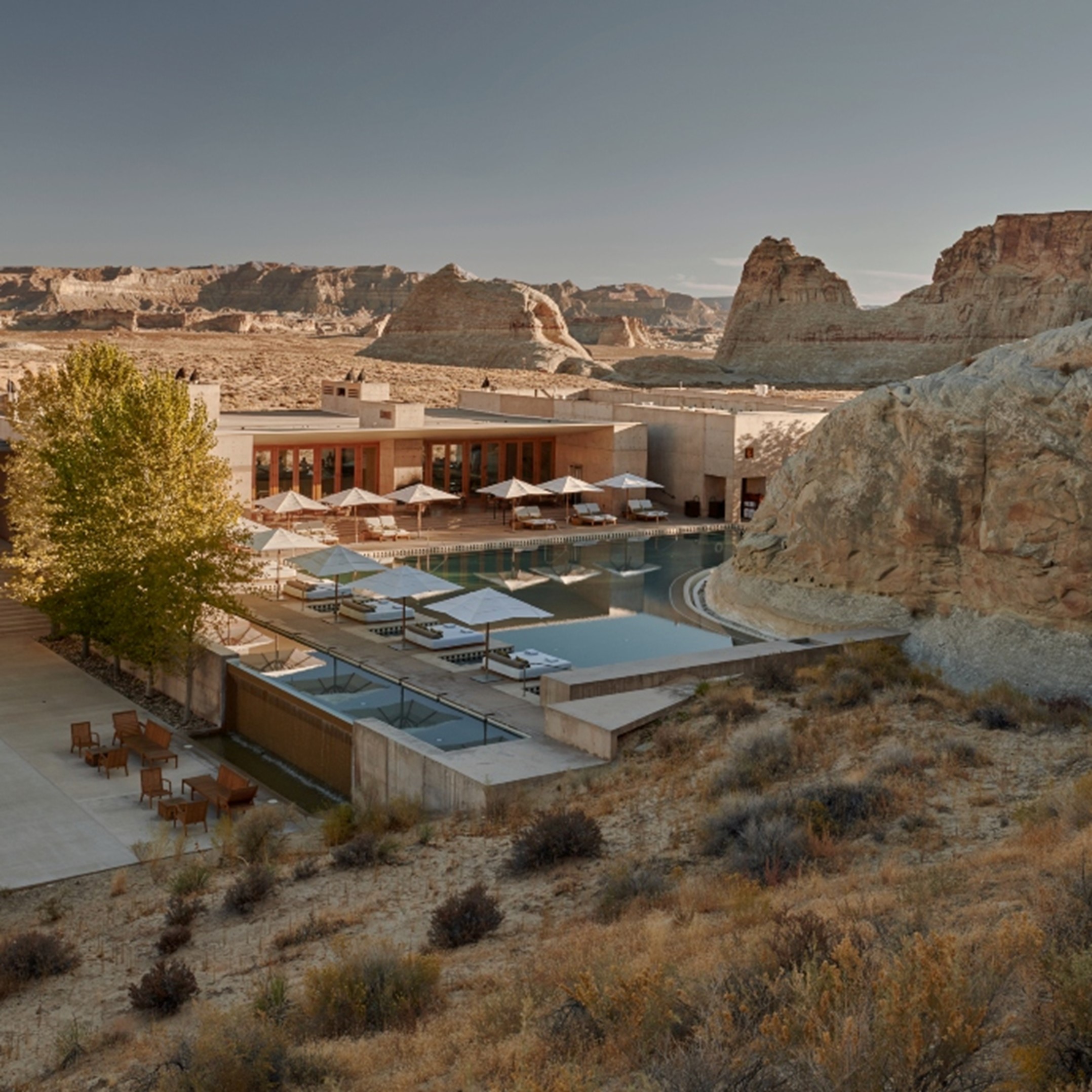 Amangiri resort in the Utah desert