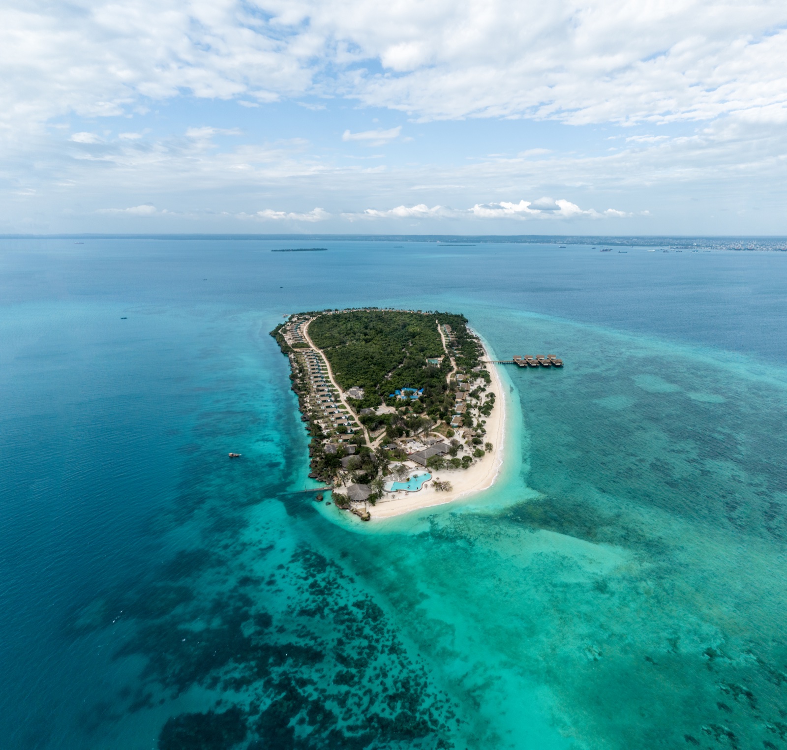 Bawe Island aerial panorama