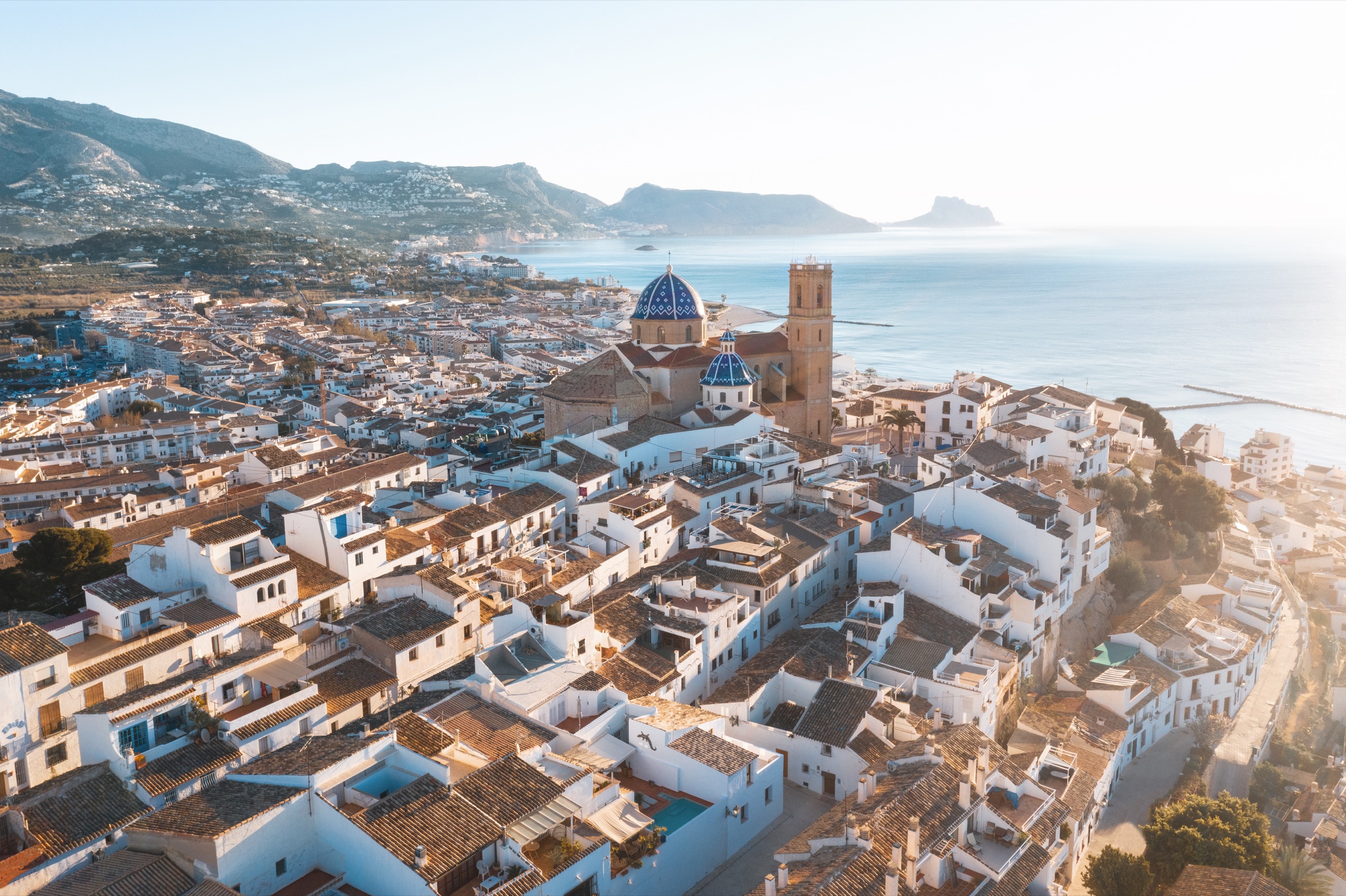 Altea whitewashed village overlooking the Mediterranean — Costa Blanca