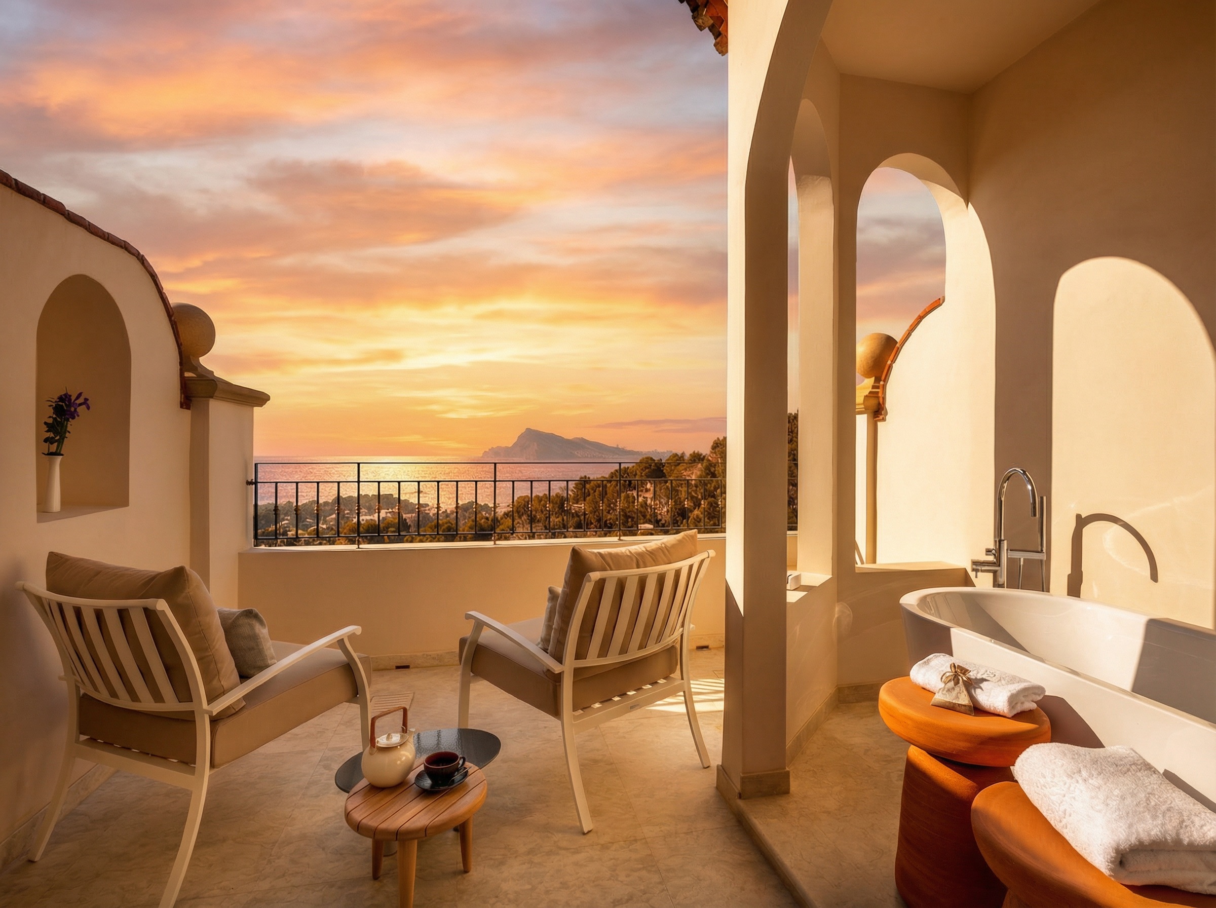 ZEM Altea — Premium Room with sunset balcony view